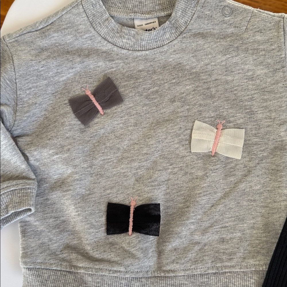 Baby Girl Sweatshirt Outfit Bundle - Picture 3 of 8